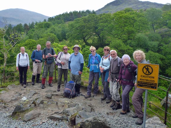 1.Moel Eilio
20/5/18. Along side the Snowdon Mountain Railway track above the Llanberis Waterfall which is out of sight to the right.
Keywords: May18 Sunday Dafydd Williams
