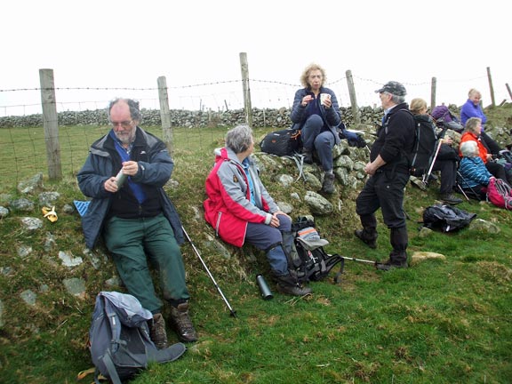 4.Mynytho-Carn Fadryn
8/4/18. The morning break. Photo: Dafydd Williams.
Keywords: Apr18 Sunday Roy Milnes