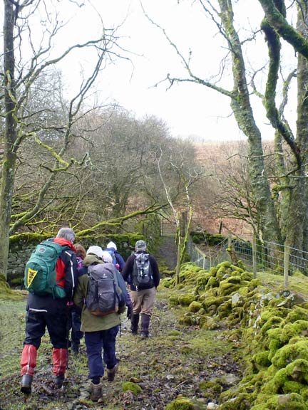1.Trawsfynydd - Roman Fort11/3/18. 
11/3/18. Approaching Llain Wen Farm close to the start of the walk.
Keywords: Mar18 Sunday Tecwyn Williams