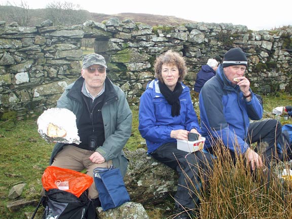 5.Trawsfynydd - Roman Fort
11/3/18. Lunch near Dolddinas and the Roman Practice Works (not visible).Photo: Dafydd Williams.
Keywords: Mar18 Sunday Tecwyn Williams
