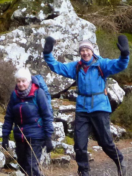6.Llynnau Crafnant & Geirionydd ('A' Walk)
10/2/19. You can't always choose the walking companion behind you! Halfway alongside Llyn Geirionydd.
Keywords: Feb19 Sunday Hugh Evans.