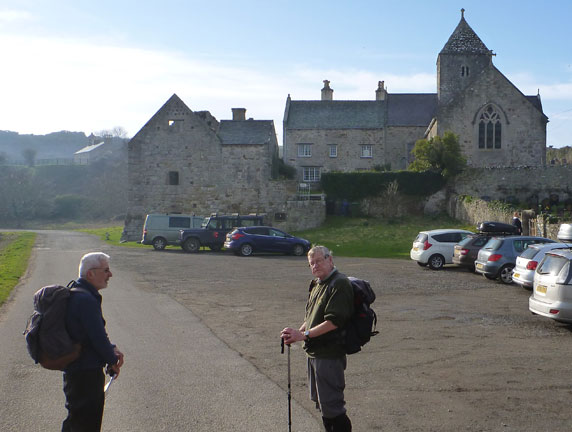 6.Llanddona to Beaumaris
24/2/19. The remains of the Penmon Priory in the background. Just four miles to Beaumaris.
Keywords: Feb19 Sunday Gwynfor Jones