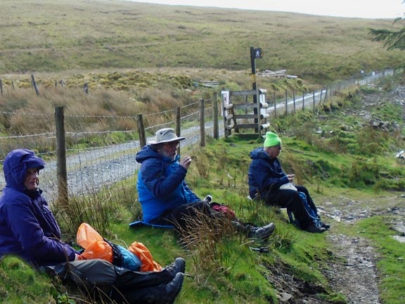 1.Llwyngwril 'B' Walk
10/3/19. Lunchtime with an 'A' walker amongst the 'B' walkers. Photo: Dafydd Williams.
Keywords: Mar19 Sunday Dafydd Williams