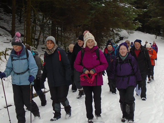 3.Llyn Llywelyn, Beddgelert Forest.
31/1/19. The approach. Photo: Dafydd Williams.
Keywords: Jan19 Thursday Meri Evans