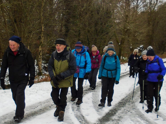 8.Llyn Llywelyn, Beddgelert Forest.
31/1/19. The return. Photo: Dafydd Williams.
Keywords: Jan19 Thursday Meri Evans