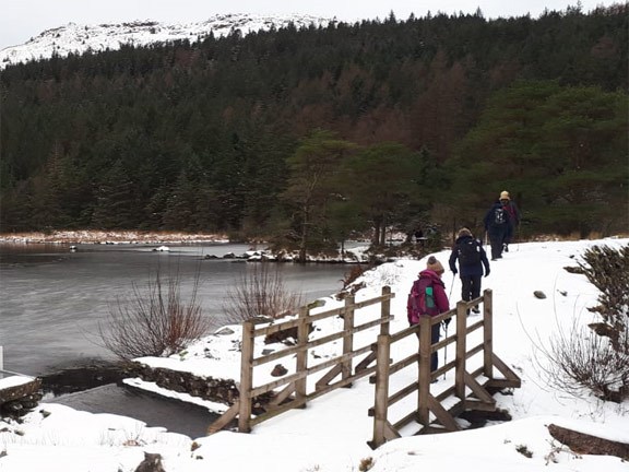 4.Llyn Llywelyn, Beddgelert Forest.
31/1/19. Closing up on the lunch site. Photo: Judith Thomas.
Keywords: Jan19 Thursday Meri Evans