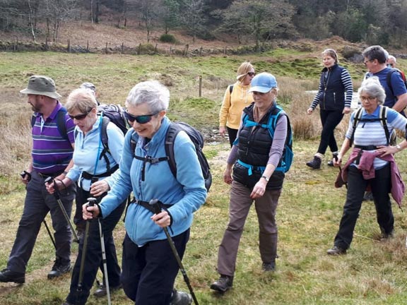 3.Penrhyndeudraeth to Maentwrog
11/4/19. Time to concentrate on the walking. Photo: Judith Thomas.
Keywords: Apr19 Thursday Jean Norton Annie Michael