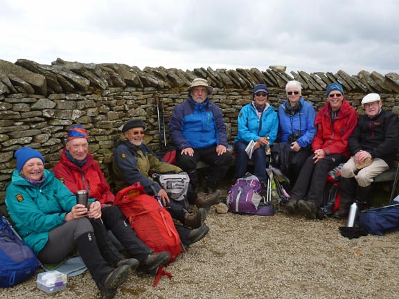 4. Malhamdale 2019
3rd-10th May 2019. On top of a very chilly Pen-y-Ghent. Although one can't tell from the photograph, the summit was pack with walkers of all ages. Photo: Hugh Evans.
Keywords: May19 Hugh Evans