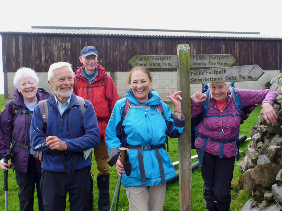 11. Malhamdale 2019
3rd-10th May 2019. We had come from Know Bank and were aiming for Weets Top. We did not want to veer right. How did that destination get that name? Photo: Hugh Evans.
Keywords: May19 Hugh Evans