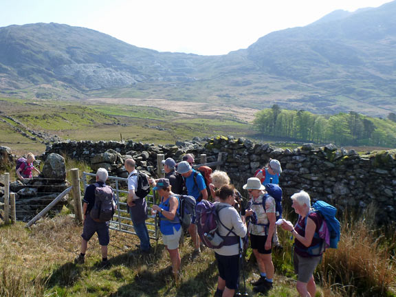 4.Moel Hebog
21/04/19. A brief stop before we head for the ridge. We lose one member of the party who was wearing the wrong boots.
Keywords: Apr19 Sunday Noel Davey