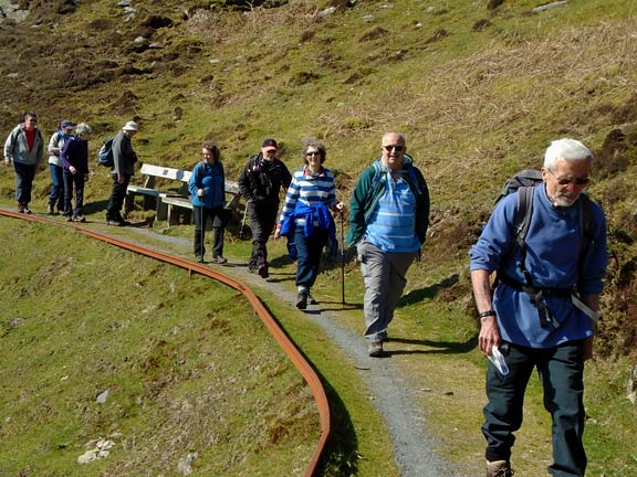 2.Penmaenpool-New Precipice Walk
28/3/19. A tempting place for a rest. Photo: Dafydd Williams
Keywords: Mar19 Thursday Nick White
