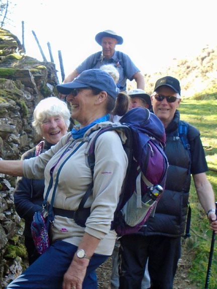 5.Penmaenpool-New Precipice Walk
28/3/19. Queuing up at a style. Photo: Dafydd Williams
Keywords: Mar19 Thursday Nick White