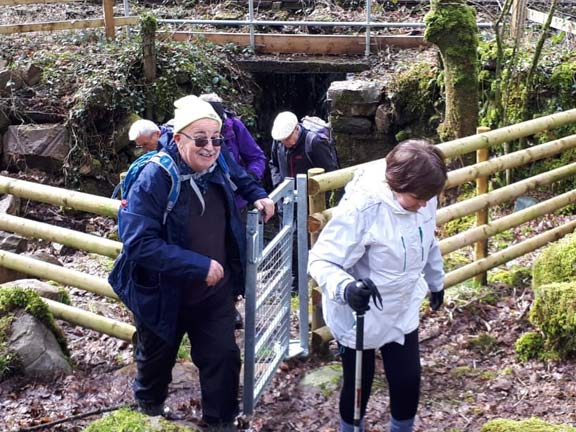 2.Trawsfynydd -Tomen y Mur
14/3/19. Passing under the railway line close to the start. Photo: Judith Thomas.
Keywords: Mar19 Thursday Nick White