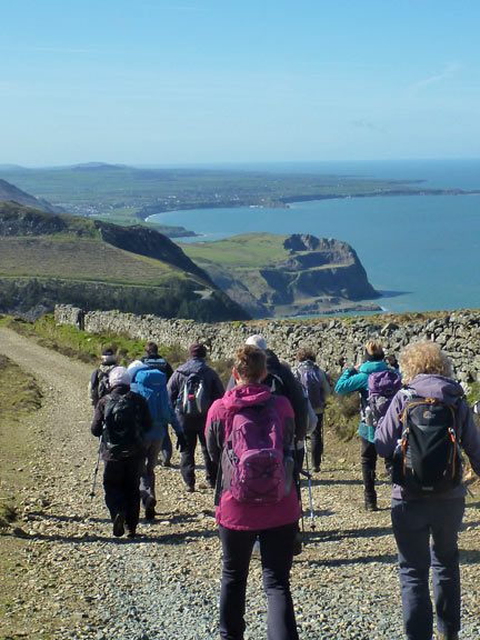 4.Yr Eifl & Tre'r Ceiri
24/3/19. On the Wales Coastal Path just above Graig Ddu. We turn left shortly to begin the ascent of Yr Eifl.
Keywords: Mar19 Sunday Richard Hirst