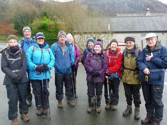 1.Beddgelert - Blaen Nanmor
23/2/20. Setting off from the car park in Beddgelert.
Keywords: Feb20 Sunday Hugh Evans