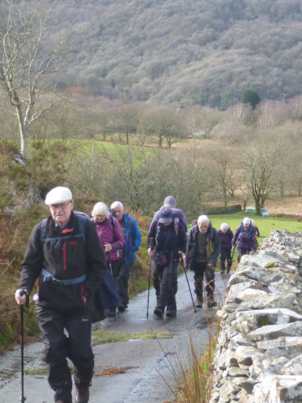 6.Beddgelert - Blaen Nanmor
23/2/20. Climbing up from Nantmor, Travelling east close to Carneddi
Keywords: Feb20 Sunday Hugh Evans