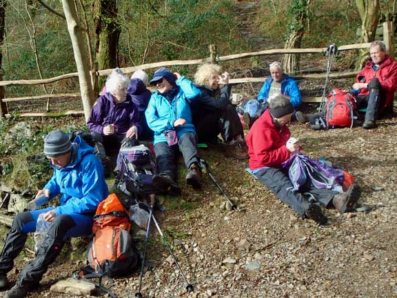 5.Beddgelert - Blaen Nanmor
23/2/20. Morning break at the National Trust car park at Nantmor. Photo: Dafydd Williams.
Keywords: Feb20 Sunday Hugh Evans