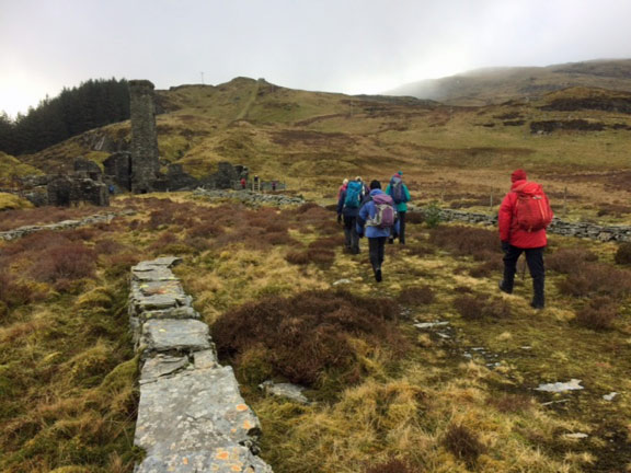 8.Manod-Cwm Penmachno
8/3/20. Rhiwbach Quarry (Disused). One more tough ascent ahead. Info at: http://www.penmorfa.com/Rhiwbach/rhiwquarry.html Photo: Anet Thomas
Keywords: Mar20 Sunday Noel Davey