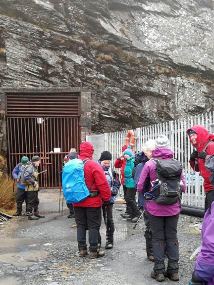 3.Manod-Cwm Penmachno
At the entrance to the locked underground vault at Manod Quarries. Time for a break.
Keywords: Mar20 Sunday Noel Davey