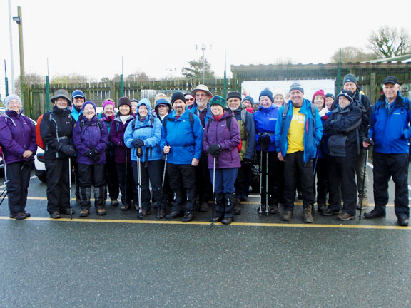 1.Y Foryd
13/2/20. Our starting place. The car park at Fron Goch. Photo: Dafydd Williams.
Keywords: Feb20 Thursday Judith Thomas