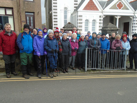 1.AGM & Criccieth Hinterland.
12/3/20. Outside Capel y Traeth after the AGM. Photo: Dafydd Williams.
Keywords: Mar20 Thursday Dafydd Williams