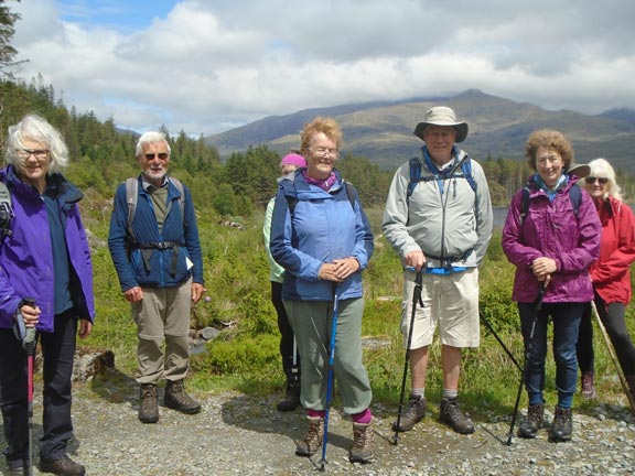 3.Bwlch y Ddwy Elor
3/6/21. Llyn Llywelyn in Coed Beddgelert with Y Wyddfa under a cloud in the background.. 
 Photo: Dafydd Williams.
Keywords: Jun21 Thursday Dafydd Williams