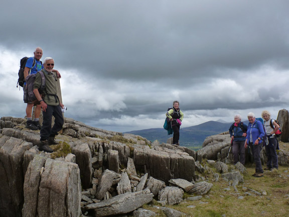 4.Clynnog Hills: Bwlch Mawr and Pen y Gaer
16/5/21. At the top of Bwlch Mawr looking northwards with the rain clouds threatening. 
Keywords: May21 Sunday Noel Davey
