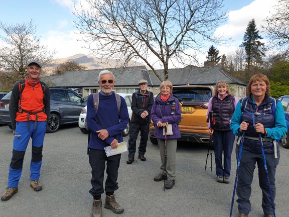1. Dolwyddelan-Lledr Valley & Castle
2/5/21. Our group socially distanced ready to start the walk.
Keywords: May21 Sunday Hugh Evans