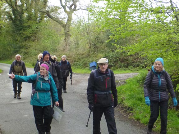 3.Llanystumdwy Circuit
9/5/21. About to join Lon Goed. The drive entrance to Plas Talhenbont in the background to the right.
Keywords: May21 Sunday Kath Mair