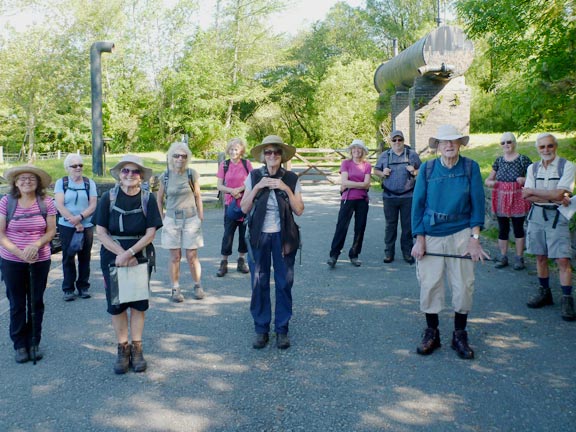 1.Mynydd Cennin
13/6/21. At the start at Bryncir Station on Lon Eifion.
Keywords: Jun21 Sunday Kath Mair