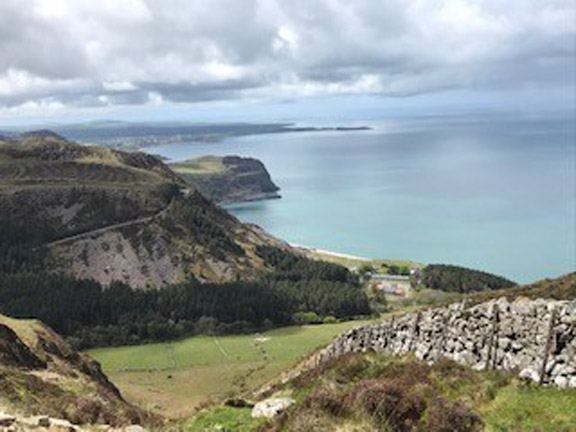 7.Around yr Eifl. Alt B.
16/5/21. Looking down towards Nant Gwrtheyrn from the Wales Coast Path with Yr Eifl out of sight to the left. Photo: Janet Taylor
Keywords: May21 Sunday Dafydd Williams