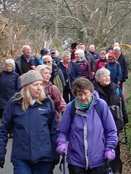 3.AGM Criccieth circ
10/3/22. We have just turned left off Lôn Fel and are walking on the lane towards Llanystumdwy.
Keywords: Mar22 Thursday Dafydd Williams