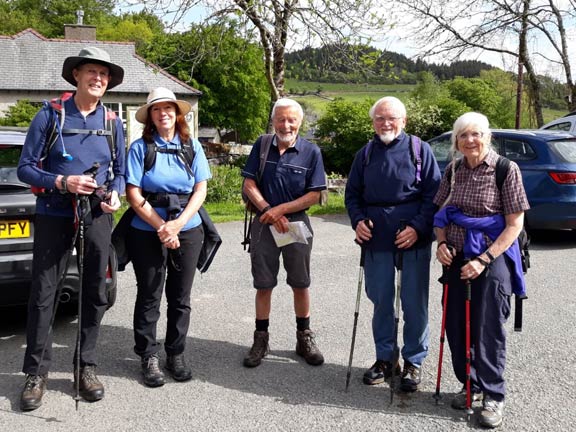 1.Dolwyddelan - Ty Mawr Wybrnant
15/05/22.   At the start at the Dolwyddelan Station car park. Photo: Eryl Thomas.
Keywords: May22 Sunday Eryl Thomas