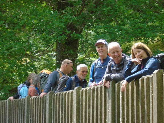 5.Sarn Helen - Glyn Lledr
19/06/22. On a footbridge over Afon Ledr close to the Pont Gethin Viaduct. Photo: Dafydd Williams.
Keywords: Jun22 Sunday Annie Michael Jean Norton