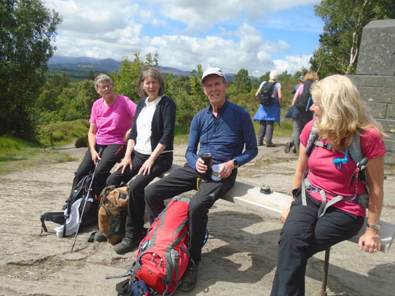 8.Sarn Helen - Glyn Lledr
19/06/22. At the monument at the north end of Llyn Elsi. Photo: Dafydd Williams.
Keywords: Jun22 Sunday Annie Michael Jean Norton