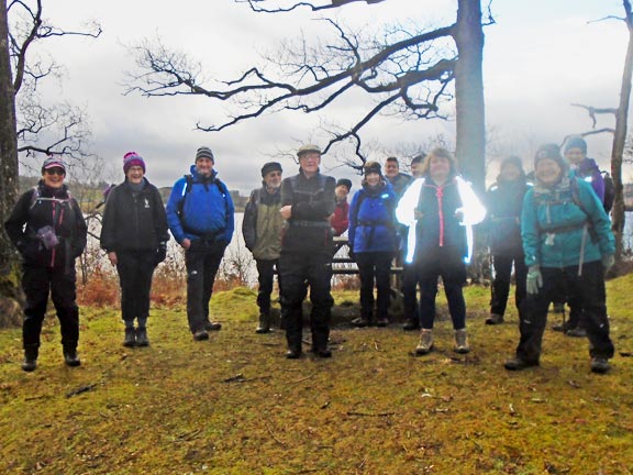 1.Llyn Trawsfynydd - Tomen y Mur
3/2/22. At the start of the walk, close to Canolfan Prysor Centre, with 
 the lake in the background. . Photo: Dafydd Williams.
Keywords: Feb22 Thursday Dafydd Williams