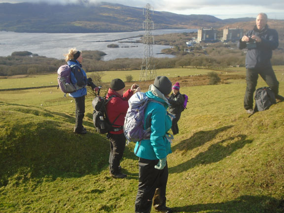 3.Llyn Trawsfynydd - Tomen y Mur
3/2/22. On top of the mound at Tomen y Mur. The Trawsfynydd Atomic Power Station in the background. Photo: Dafydd Williams.
Keywords: Feb22 Thursday Dafydd Williams