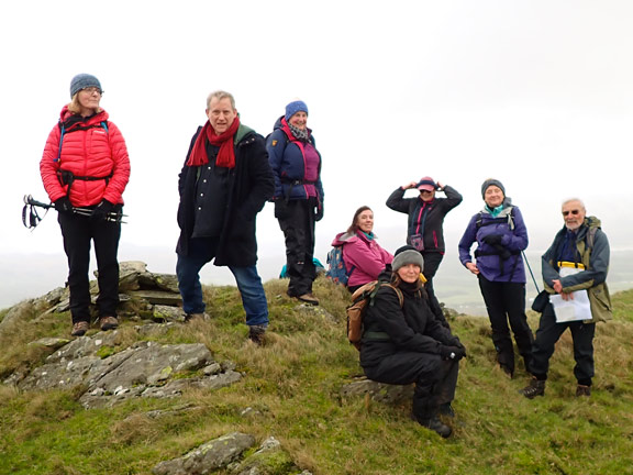 4.Uplands above Tremadog/Mynydd Gorllwyn/Aberdunant
30/01/22. On the highest point of Mynydd Gorllwyn at 1450ft. 
Keywords: Jan22 Sunday Noel Davey