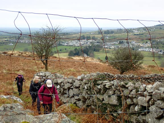 7.Waunfawr Circular.
23/1/22. Half way up Moel Smytho. 
Keywords: Jan22 Sunday Kath Spencer