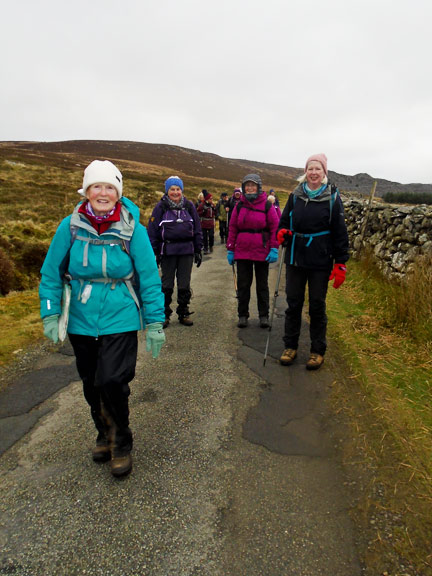5.Waunfawr Circular.
23/1/22. Descending Cefn Du. Photo: Dafydd Williams.
Keywords: Jan22 Sunday Kath Spencer