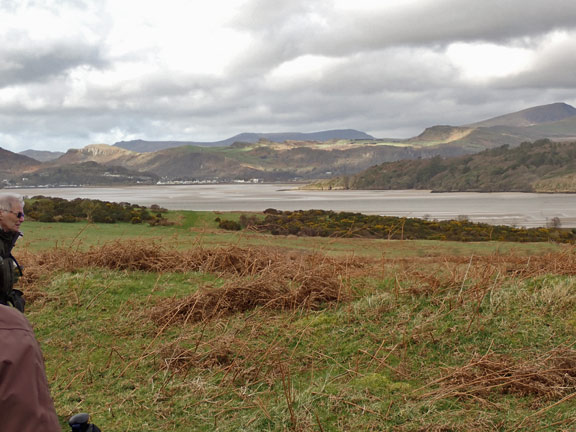 4.Cylchdaith Ynys Circular
17/2/22. Looking over the Dwyryd Estuary to Borth y Gest and Moel y Gest behind it. In the background Rt to Lt Moel Hebog and the Nantlle Ridge.
Keywords: Feb22 Thursday Tecwyn Williams