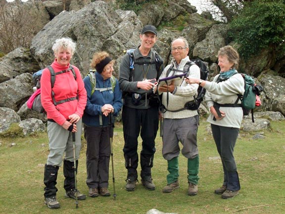 37.Dartmoor April 2013.
24/04/13. We walked downhill to get to this Tor. We like that sort of Tor. Photo: Cleaton Williams.
Keywords: Apr13 week Ian Spencer