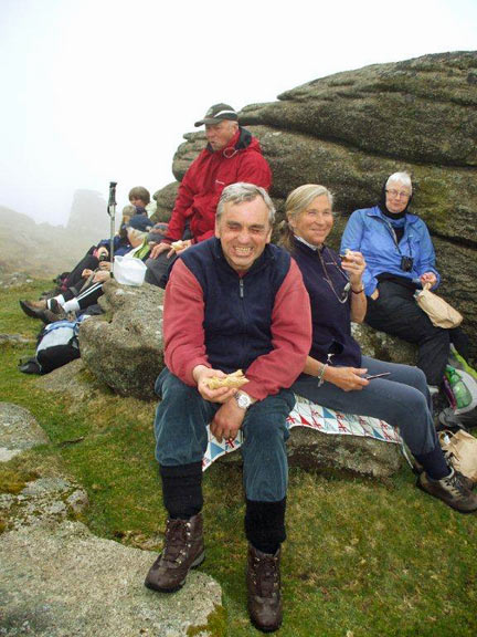 40.Dartmoor April 2013.
24/04/13. Break time. Photo: Dafydd Williams.
Keywords: Apr13 week Ian Spencer