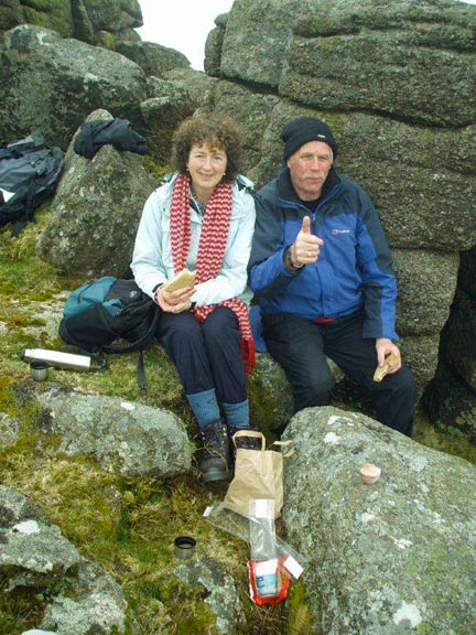 41.Dartmoor April 2013.
24/04/13. Break time. Photo: Dafydd Williams.
Keywords: Apr13 week Ian Spencer