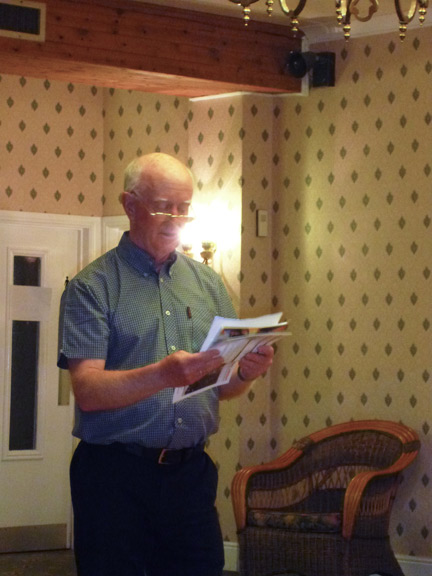 46.Dartmoor April 2013.
24/04/13. Our Master of Ceremonies.
Keywords: Apr13 week Ian Spencer