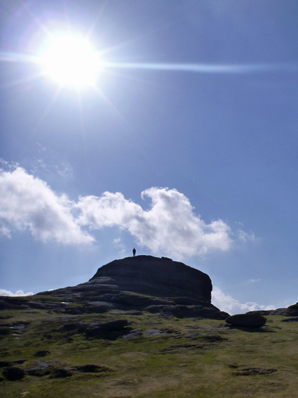 11.Dartmoor April 2013.
20/04/13. A Tor with a man on top. There seemed to be a lot of Tors with a man on top.
Keywords: Apr13 week Ian Spencer