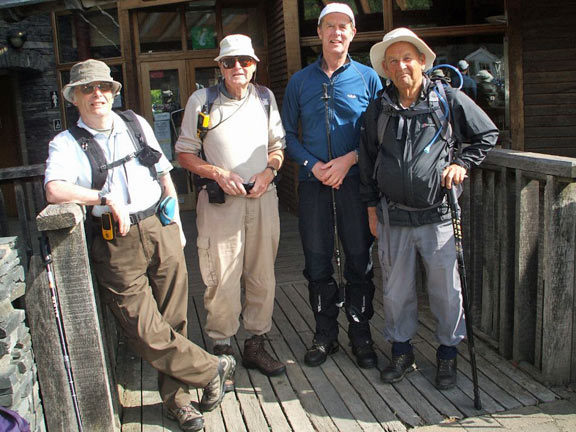 1.Offa's Dyke, North Section
09/06/13. Standing outside the Offa's Dyke information Centre in Knighton at the beginning of the walk to Prestatyn. Photo: Dafydd Williams.
Keywords: June13 Offas Dyke