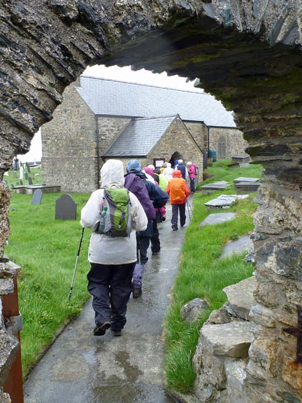 2.Anglesey Coastal Path Cemaes to Bull Bay & Llugwy
12/05/13. Llanbadrig Church.
Keywords: May13 Sunday Noel Davey Paul Jenkins