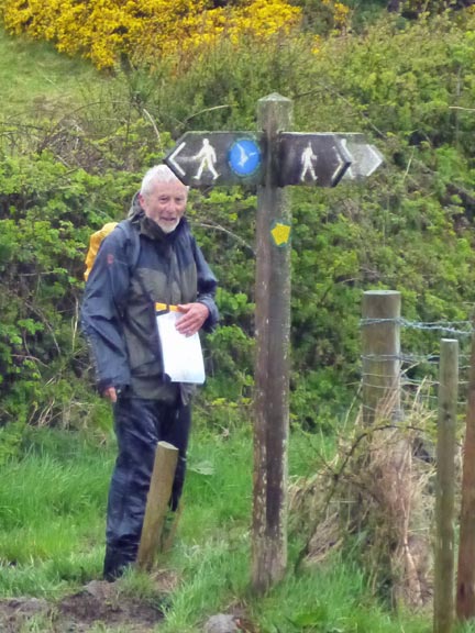 4.Anglesey Coastal Path Cemaes to Bull Bay & Llugwy
12/05/13. Our leader patiently waiting for us to rejoin the prescribed path.
Keywords: May13 Sunday Noel Davey Paul Jenkins