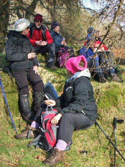 2.Llyn Gwynant
21/2/13. Breaktime. Photo: Dafydd Williams.
Keywords: Feb13 Thursday Kath Mair